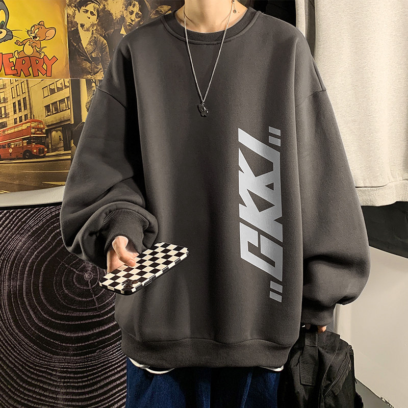 Street For Fashion - سويت شيرت بغطاء للرأس وياقة دائرية