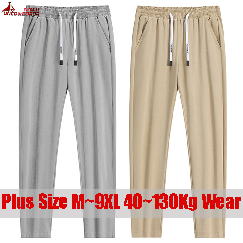 Running Pant Jogger - حجم كبير 7XL 8XL 9XL الصيف