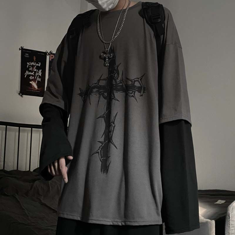 الجرونج ملابس النساء طويلة الأ - مراجعة Street Fashion Goth وسعره