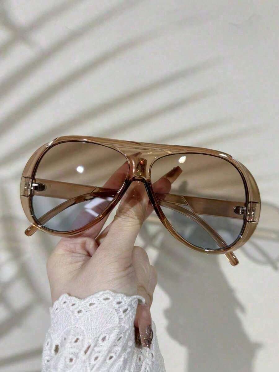 نظارة مربعة كبيرة الحجم بتصميم - مراجعة Street Fashion Brand وسعره