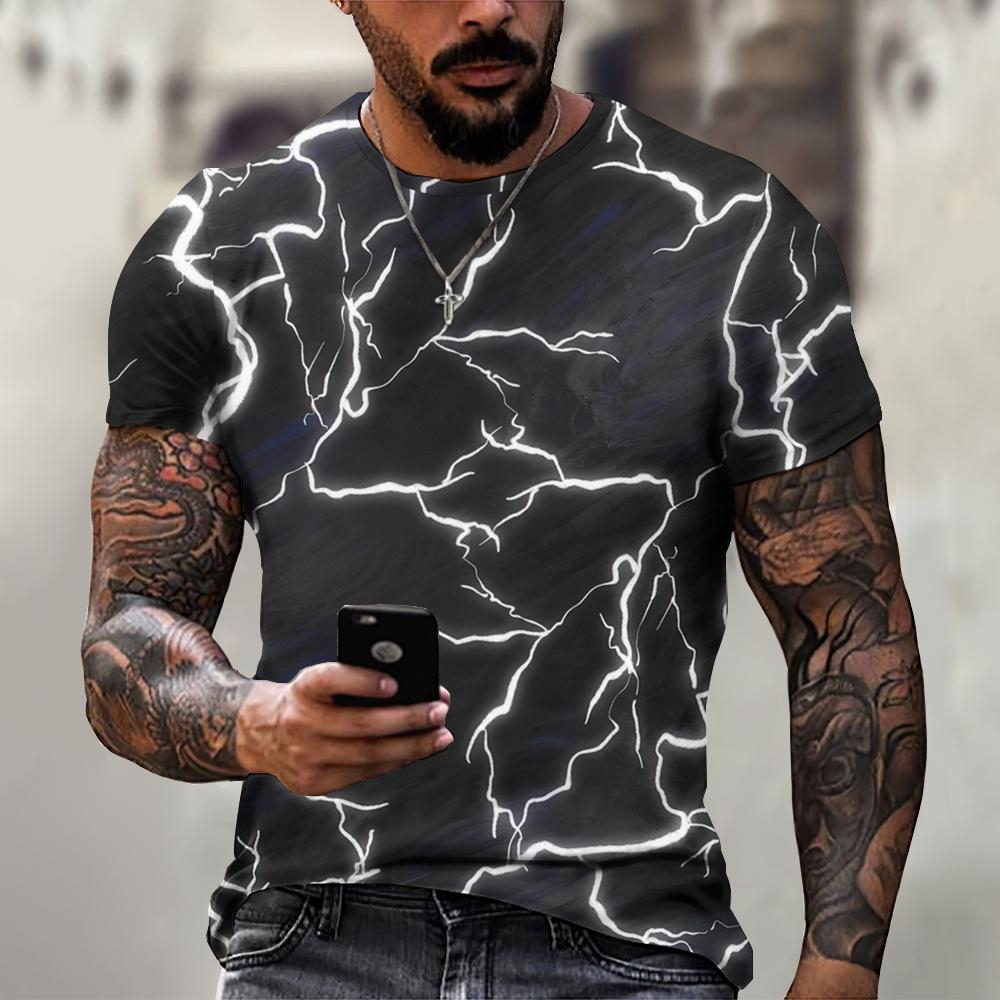 تي شيرت برسومات مضيئة للرجال ، - مراجعة Street Fashion Style Male وسعره