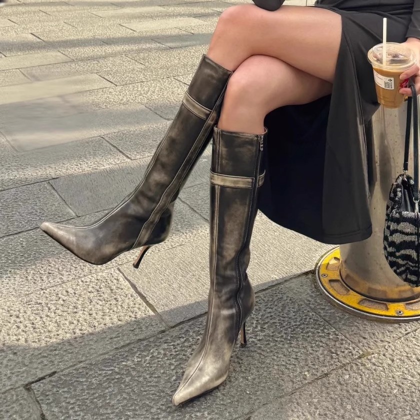 أحذية نسائية طويلة مصممة بأسلو - مراجعة Street Fashion Designers وسعره