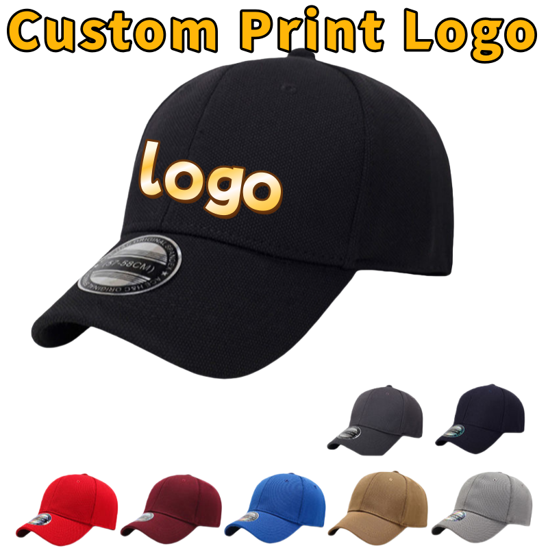 Customized Printed Logo Fully  - مراجعة Baseball Cap Fitted وسعره