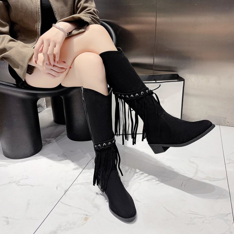 أحذية الركبة النسائية أحذية ال - مراجعة Street Fashion Designers وسعره